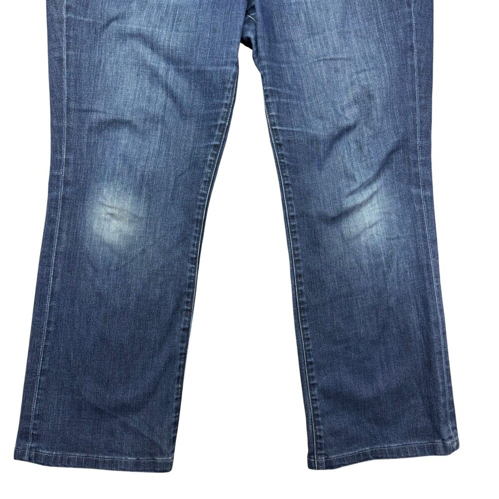 Lucky Brand Jeans Women's 12/31 Blue Brooke Boot Cut Denim Pants Stretch Whisker - Picture 9 of 16